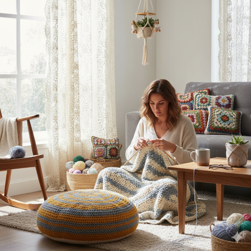 Decoração de imóvel com itens feitos de crochê: como fazer?